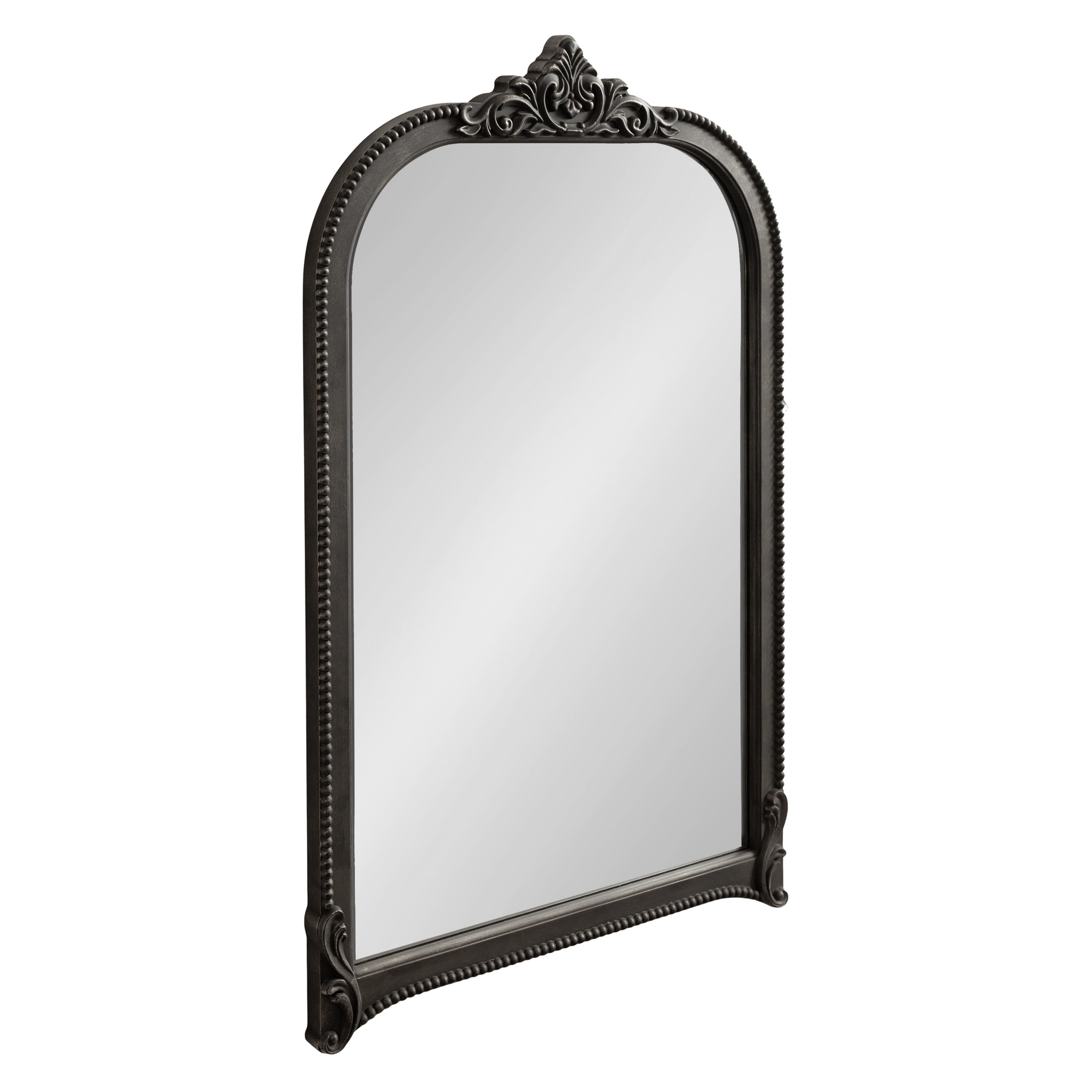 Hubanks Black Ornate Arched Wall Mirror 24 x 38