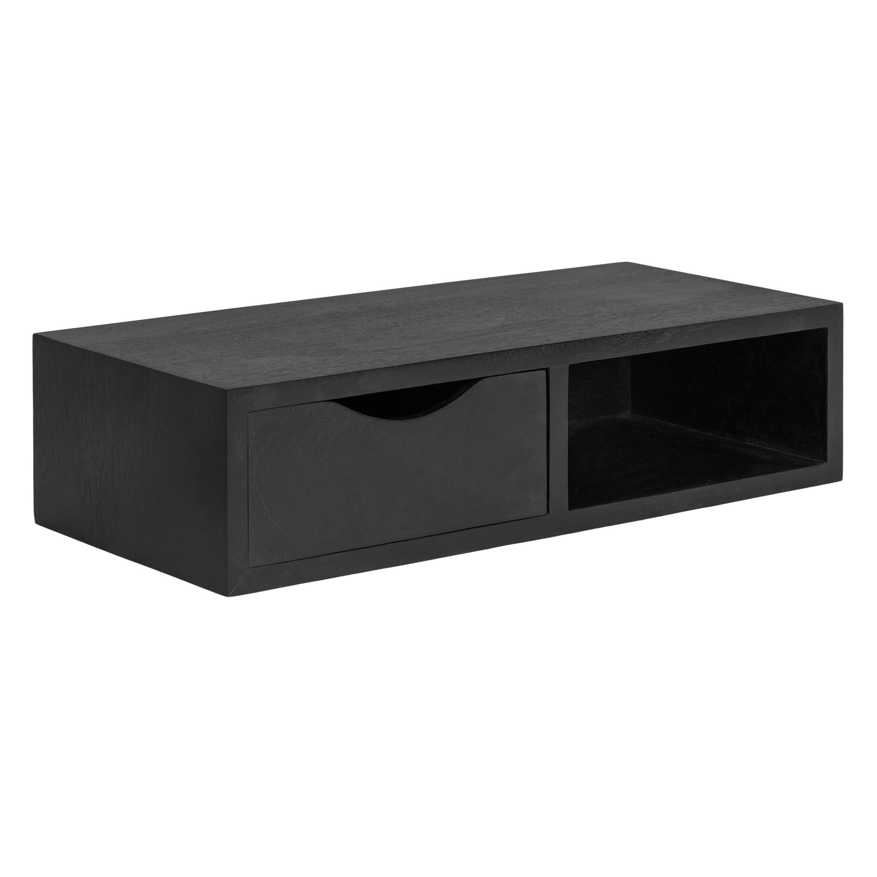 Kate and Laurel Hutton Modern Floating Shelf Side Table, 22 x 10 x 6