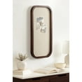 thumbnail image 1 of Kate and Laurel Hutton Transitional Wall Pinboard, 12 x 24, Dark Walnut, Modern Rounded Rectangle Wall Organizer for Use as Cork Board, Vision Board, or Bulletin Board, 1 of 8