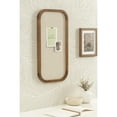 thumbnail image 1 of Kate and Laurel Hutton Transitional Wall Pinboard, 12 x 24, Natural Rustic, Modern Rounded Rectangle Wall Organizer for Use as Cork Board, Vision Board, or Bulletin Board, 1 of 8
