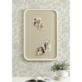 thumbnail image 1 of Kate and Laurel Hutton Transitional Wall Pinboard, 20 x 30, White, Modern Rounded Rectangle Wall Organizer for Use as Cork Board, Vision Board, or Bulletin Board, 1 of 8