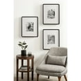 thumbnail image 1 of Kate and Laurel Inglewood Modern Wall Picture Frame Set of 3, 16x20 matted to 8x10, Black, Three-Piece Frame Set for Gallery Wall Accent Set in Living Room Decor, 1 of 10