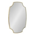 thumbnail image 1 of Kate and Laurel Jovanna Glam Scalloped Wall Mirror, 20 x 30, Gold, Traditional Decorative Mirror with Unique Scalloped Corners and Elegant Curved Edges for Glamorous Home Decor, 1 of 8