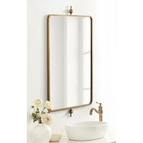 Kate and Laurel Kasota Traditional Metal Rectangle Wall Mirror, 20 x 41, Antique Gold, Vintage Tall Bathroom Mirror for Over Sink or for Use as Versatile Entryway or Bedroom Wall Decor