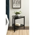 thumbnail image 1 of Kate and Laurel Knowlton Modern Tiered Triangle Side Table, 24 x 24 x 24, Black, Transitional Two-Tier Triangular Living Room End Table with Storage for Use as Indoor Plant Stand, 1 of 9