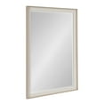 thumbnail image 1 of Kate and Laurel Kobert Transitional Rectangle Wall Mirror, 24 x 36, Tan, Framed Rectangular Statement Vanity Mirror with Fine Linen Texture and Beveled Edge, 1 of 7