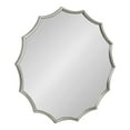 thumbnail image 1 of Kate and Laurel Lalina Modern Scalloped Mirror, 33.5 Inch Diameter, Silver, Decorative Wall Mirror with Round Shape and Antique Silver Finish for Glamorous Wall Decor, 1 of 9