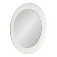 thumbnail image 1 of Kate and Laurel Laranya Modern Round Mirror, 22 Inch Diameter, White and Gold, Decorative Circle Mirror with Metal Frame and Glossy Hand Applied Finish, 1 of 8