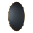 thumbnail image 1 of Kate and Laurel Leanna Decorative Scalloped Metal Chalkboard, 24 x 36, Gold, Framed Rounded Oval Vintage Chalkboard for Unique Display, Organization, and Decor, 1 of 8