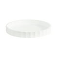 thumbnail image 1 of Kate and Laurel Lissi Decorative Round Tray with Wavy Design, 16 Inch Diameter, White, Modern Scalloped Circle Serving Tray for Coffee Table Ottoman, Dining Table, or Entryway Catch-All Tray, 1 of 8