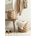 thumbnail image 1 of Kate and Laurel Livia Modern Two-Piece Woven Basket Set, 16 x 16 and 13 x 13, Natural Water Hyacinth, Transitional Natural Wicker Baskets for Use as Woven Planters or Living Room Blanket Baskets, 1 of 9