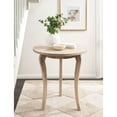 thumbnail image 1 of Kate and Laurel Mariona Coastal Round Mango Wood Entryway Table, 26 x 26 x 30, Light Natural, Modern Circle Bistro Table with Classic Curved Legs for Entry Home Decor, 1 of 9