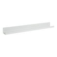 thumbnail image 1 of Kate and Laurel Mezzo Modern Metal Photo Display Ledge, 36, White, Decorative Contemporary Floating Narrow Photo Shelf Rail for Gallery Display and Storage, 1 of 7
