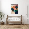 thumbnail image 1 of Kate and Laurel Minimalist Geometric Abstract Jewel Tone Framed Canvas Wall Art by The Creative Bunch Studio 28 x 38 Sylvie Black, Modern, Abstract Art for Wall Decor, Living Room, Bedroom, 1 of 8