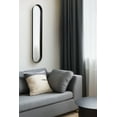 thumbnail image 1 of Kate and Laurel Niya Modern Slim Panel Wall Mirror, 10 x 40, Black, Minimal Tall Mirror Wall Decor for Use as Skinny Entryway Mirror or Decorative Bedroom Mirror, 1 of 10