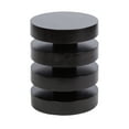 thumbnail image 1 of Kate and Laurel Omar Modern Wooden Round Side Table, 14 x 14 x 18, Black, Geometric Floating Disks Circle End Table for Use as Bedroom Night Stand or Living Room Table Option, 1 of 7