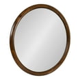 thumbnail image 1 of Kate and Laurel Pao Midcentury Modern Round Wood Wall Mirror, 28 Inch Diameter, Walnut, Decorative Circle Mirror with Warm Wood Finish for Robust Wall Decor, 1 of 8