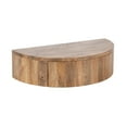 thumbnail image 1 of Kate and Laurel Reid Modern Wooden Floating Side Table, 20 x 11 x 6, Natural Brown, Contemporary Wood Floating Nightstand  with Drawer for Extra Storage and Added Functionality, 1 of 10