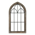thumbnail image 1 of Kate and Laurel Rennell Farmhouse Wall Plaque, 26.5 x 48, Rustic Brown and Black, Rustic Distressed Wood and Metal Arched Wall Decor with Windowpane Design, 1 of 6