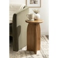 thumbnail image 1 of Kate and Laurel Sora Modern Wooden Round Drink Table, 12 x 12 x 22, Rustic Brown, Transitional Wood End Table for Use as Indoor Plant Stand or Living Room Mini Table, 1 of 10