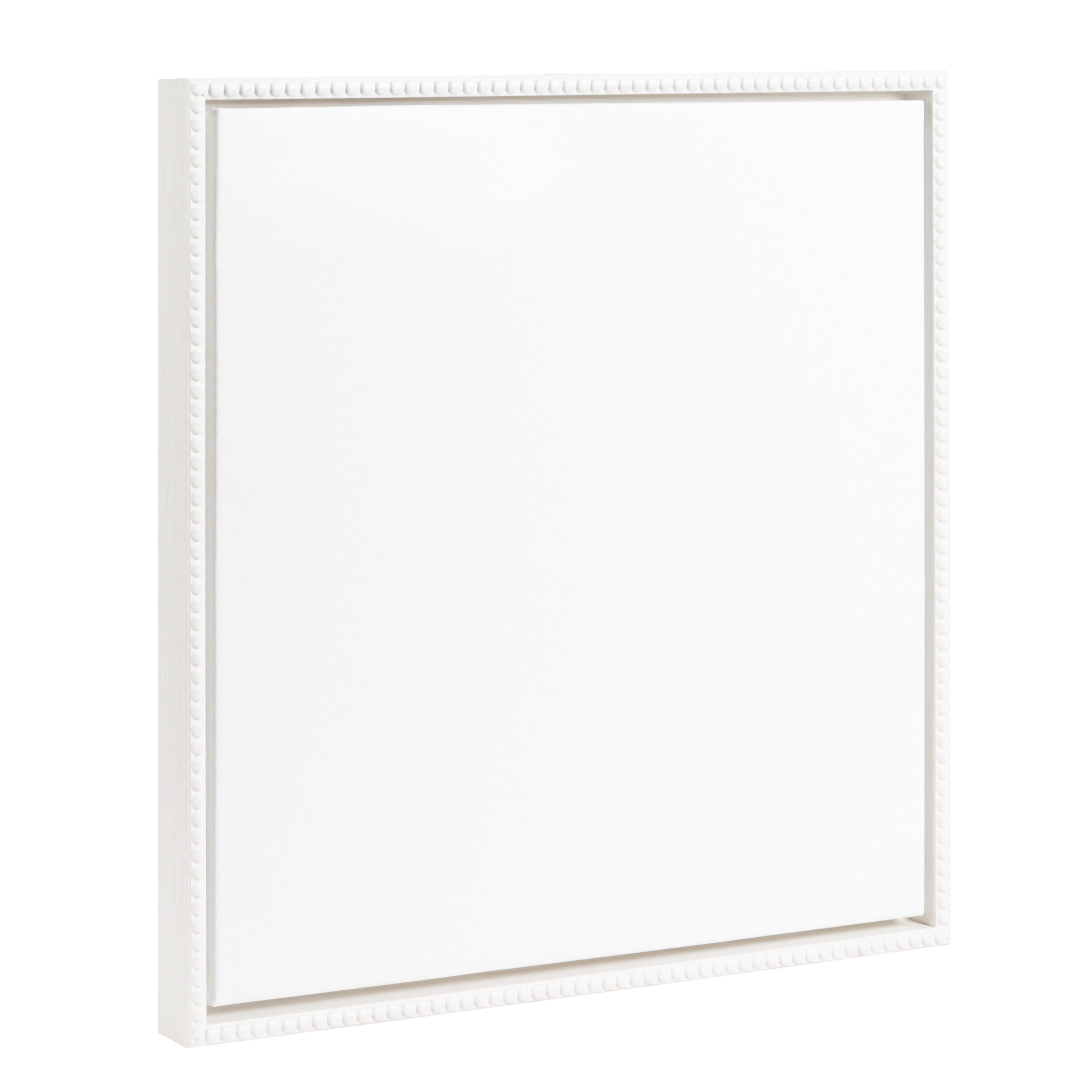 White Beaded Framed Canvas for DIY Art, 22"x22"