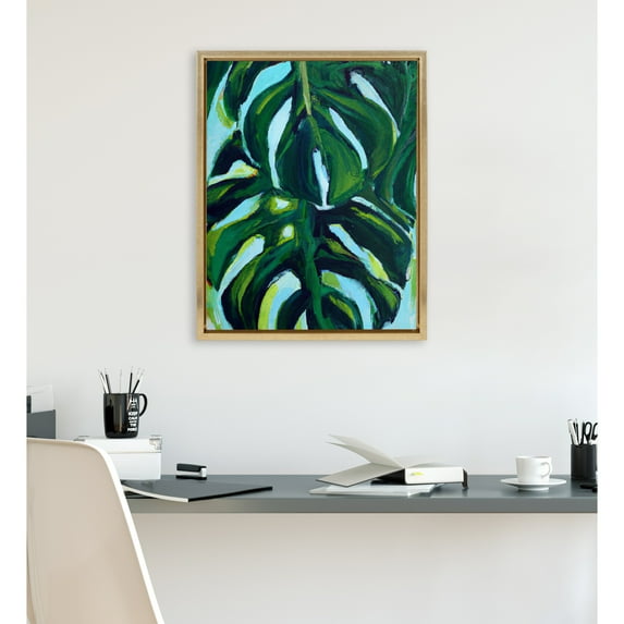 Kate and Laurel Sylvie Blank Framed Canvas Wall Art, 16x20 Bright Gold, Modern Empty Canvas for Paint-Your-Own Art, Ready to Paint Premium Canvas Already Framed