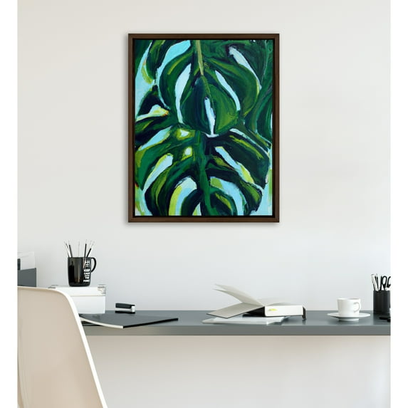 Kate and Laurel Sylvie Blank Framed Canvas Wall Art, 16x20 Brown, Modern Empty Canvas for Paint-Your-Own Art, Ready to Paint Premium Canvas Already Framed