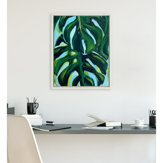 Kate and Laurel Sylvie Blank Framed Canvas Wall Art, 16x20 White, Vintage Modern Empty Canvas for Paint-Your-Own Art, Ready to Paint Premium Canvas Already Framed