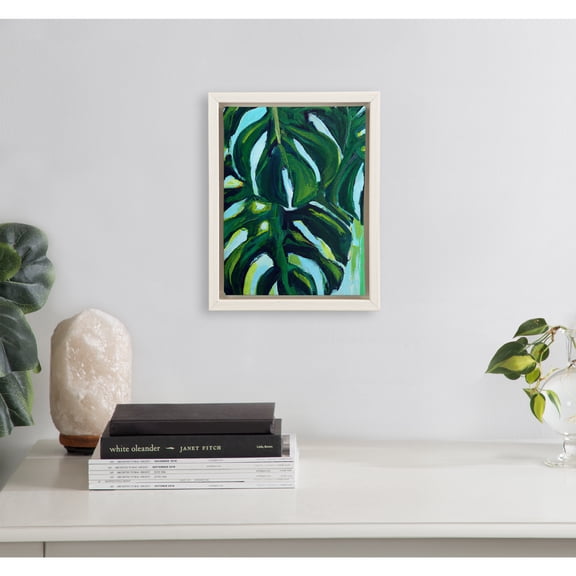 Kate and Laurel Sylvie Blank Framed Canvas Wall Art, 8x10 White, Vintage Modern Empty Canvas for Paint-Your-Own Art, Ready to Paint Premium Canvas Already Framed