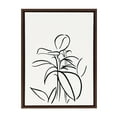 thumbnail image 1 of Kate and Laurel Sylvie Botanical Sketch Print No 1 Framed Canvas Wall Art by The Creative Bunch Studio, 18x24 Brown, Decorative Floral Abstract Art Print for Wall, 1 of 9
