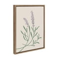 thumbnail image 1 of Kate and Laurel Sylvie Delicate Illustrated Purple Wildflowers Framed Canvas Wall Art by The Creative Bunch Studio, 18x24 Gold, Nature and Wildlife-Inspired Wall Decor, 1 of 6
