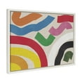 thumbnail image 1 of Kate and Laurel Sylvie Don't Emulate the Stars Framed Canvas Wall Art by Amber Vittoria, 18x24 White, Modern Abstract Colorful Geometric Art for Wall Decor, 1 of 7