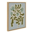 thumbnail image 1 of Kate and Laurel Sylvie Expressive Abstract House Plant Playful Blue Framed Canvas Wall Art by The Creative Bunch Studio, 18x24 Natural, Modern Abstract Greenery for Contemporary Floral Art, 1 of 6