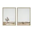 thumbnail image 1 of Kate and Laurel Sylvie Lone Joshua Tree Left and Right Framed Canvas Wall Art Set by Amy Peterson Art Studio, 2 Piece Set 28x38 Natural, Modern Desert Tree Landscape Art Set for Wall, 1 of 6