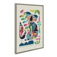 thumbnail image 1 of Kate and Laurel Sylvie Mid Century Modern Koala Framed Canvas Wall Art by Rachel Lee of My Dream Wall, 23 x 33, Gray, Whimsical Modern Animal Art Home Décor, 1 of 6