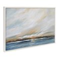thumbnail image 1 of Kate and Laurel Sylvie Sunday Morning Framed Canvas Wall Art by Mary Sparrow, 23x33 White, Decorative Abstract Landscape Art on Framed Gallery-Wrapped Canvas, 1 of 6