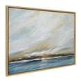 thumbnail image 1 of Kate and Laurel Sylvie Sunday Morning Framed Canvas Wall Art by Mary Sparrow, 28x38 Natural, Decorative Abstract Landscape Art on Framed Gallery-Wrapped Canvas, 1 of 6
