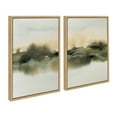 thumbnail image 1 of Kate and Laurel Sylvie Tranquil Meadows I and II Framed Canvas Wall Art Set by Amy Lighthall, 2 Piece Set 18x24 Natural, Soft Abstract Watercolor Nature Landscape Art for Wall Home Decor, 1 of 6