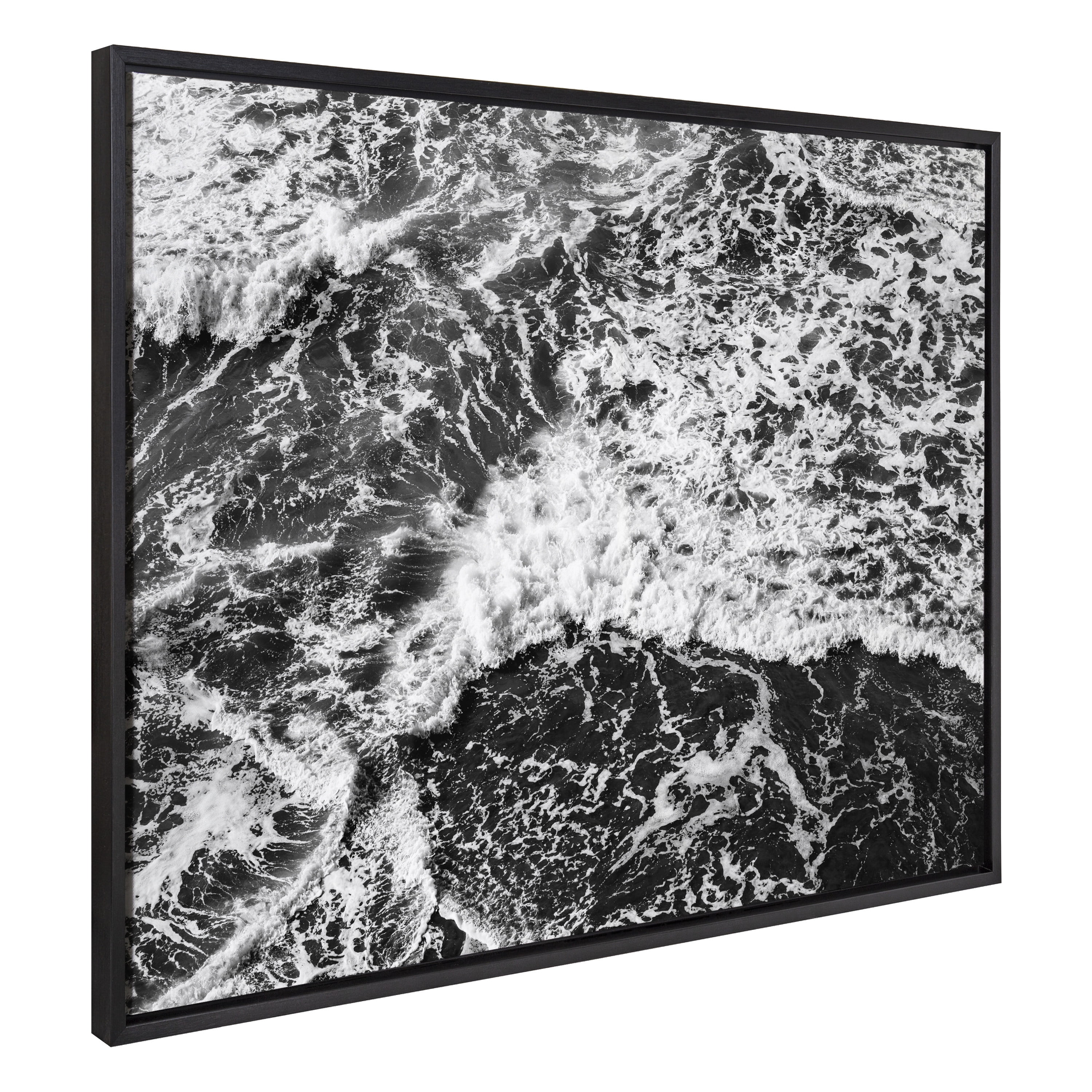 Black and White Coastal Canvas Print, 31.5x42