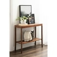 thumbnail image 1 of Kate and Laurel Talcott Modern Rectangle Wood Console Table, 36 x 14 x 33, Walnut Brown, Transitional Decorative Two-Tier Entryway Table for Use as a Behind Couch Table or a Bedroom Accent, 1 of 10