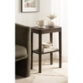 thumbnail image 1 of Kate and Laurel Talcott Modern Rectangle Wood Side Table, 16 x 10 x 25, Dark Brown, Transitional Decorative Two-Tier End Table for Use as a Bedroom Nightstand or Living Room Accent, 1 of 8