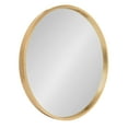 thumbnail image 1 of Kate and Laurel Travis Round Wood Wall Mirror, 21.6 Inch Diameter, Gold, Contemporary Glam Wall Décor Accent With Deep Profile and Sophisticated Finish, 1 of 7