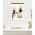 thumbnail image 1 of Kate and Laurel Urban Wanderer 1 Framed Canvas Wall Art  by Xizhou Xie 18 x 24 Sylvie Dark Gold, Modern Contemporary, Abstract Art for Wall Decor, Living Room Bedroom, 1 of 8