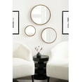 thumbnail image 1 of Kate and Laurel Valenti Modern Wooden Round Wall Mirror Set, Set of 3, Varying Sizes, Natural Rustic, Decorative Three-Piece Circle Mirror Set for Use as Bathroom Mirror Decor or Gallery Wall Mirrors, 1 of 9