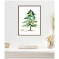thumbnail image 1 of Kate and Laurel Winter Spruce Framed Canvas Wall Art  by Xizhou Xie 18 x 24 Sylvie Beaded Dark Gold, Modern Contemporary, Nature, Abstract Art for Wall Decor, Living Room Bedroom, 1 of 8