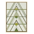 thumbnail image 1 of Kate and Laurel x The Creative Bunch Studio Collaboration Mid Century Modern Retro Tree Framed Linen Textured Canvas Wall Art, 23x33 Natural, Decorative Boho Art for Wall, 1 of 8
