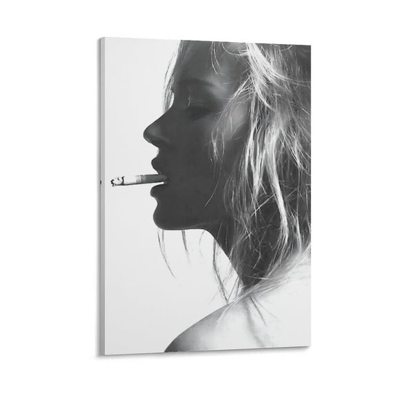 Kate Moss - Cigarette Vintage Premium Poster Wall Art Poster Scroll Canvas Painting Picture Living Room Decor Home 16x24inch(40x60cm)