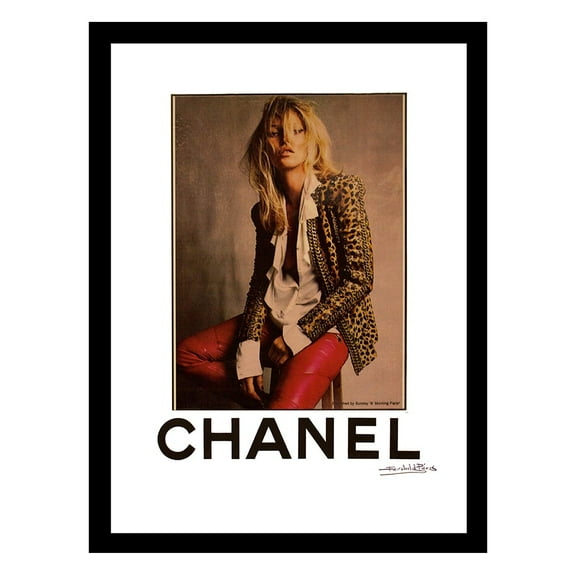 Kate Moss Designer Fashion Framed Print