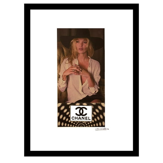 Kate Moss Designer Fashion Framed Print