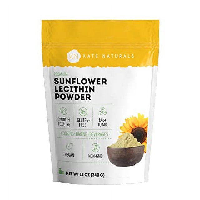 Kate Naturals Sunflower Lecithin Powder for Baking Bread, Gummies